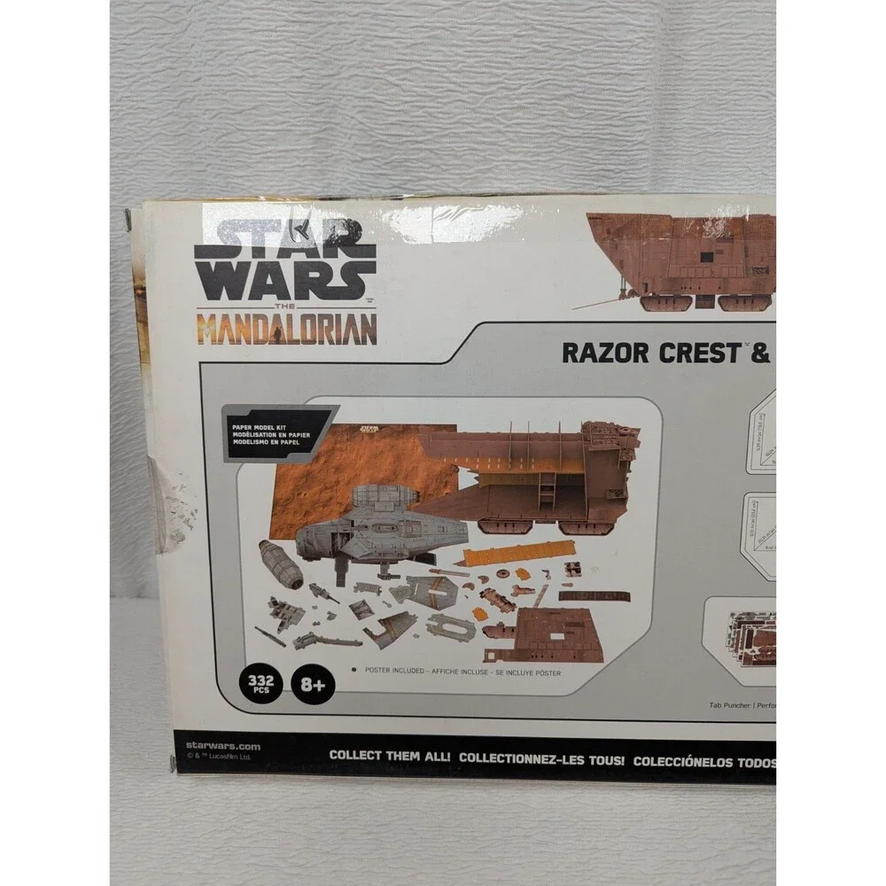 Star Wars - The Mandalorian - Paper Model Kit - Razor Crest & Sandcrawler Set